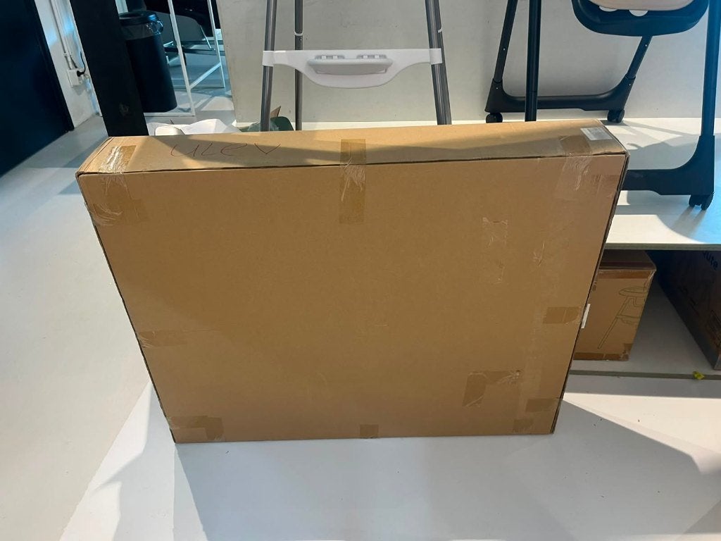 Babypark Exclusief Opvouwbare Box - 70 x 100 cm - Naturel, Kinderen en Baby's, Boxen, Ophalen, Nieuw, Vierkant, In hoogte verstelbaar