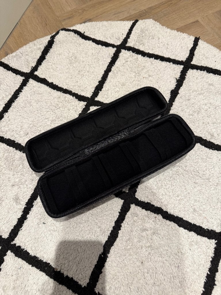 Nieuw zwart hardshell koffer 5 horloges reis koffer handvat, Sieraden, Tassen en Uiterlijk, Beautycases, Nieuw, Hardcase, Zwart