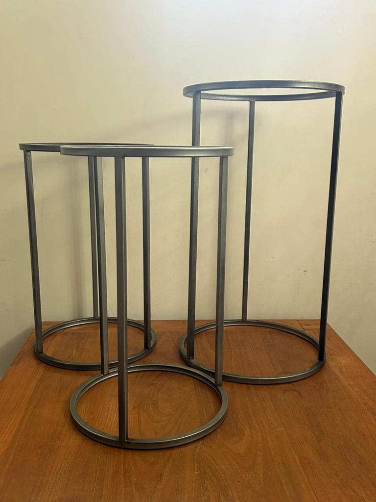 Plantenstandaard 3 stuks, Ophalen, Minder dan 30 cm, Rond, Zo goed als nieuw