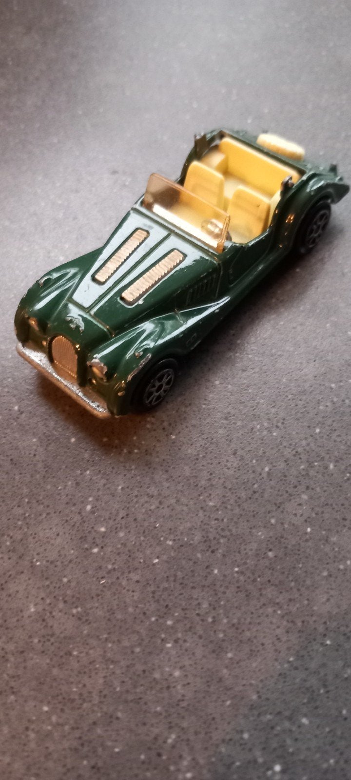 8826 Vintage Majorette Morgan Plus 8 Speelgoedauto - Groen, Ophalen of Verzenden