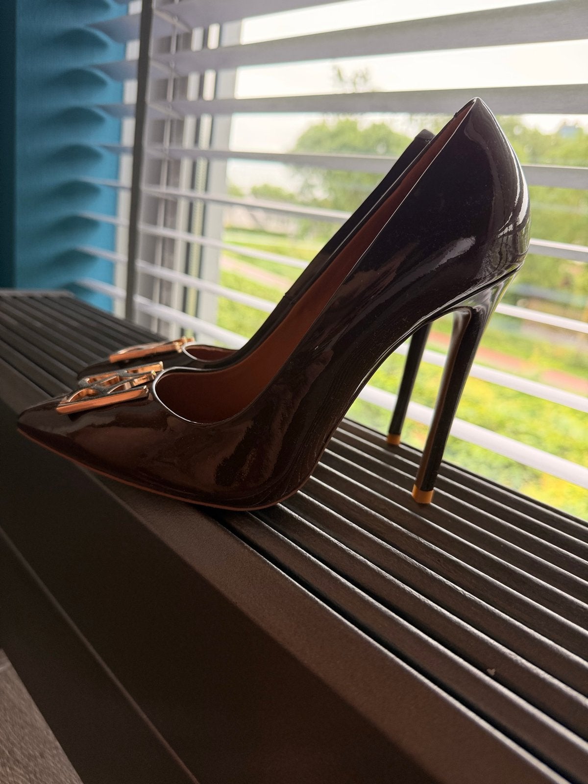 Kazar Bruine Lakleren Pumps Maat 37, Verzenden, Zo goed als nieuw, Bruin, Pumps
