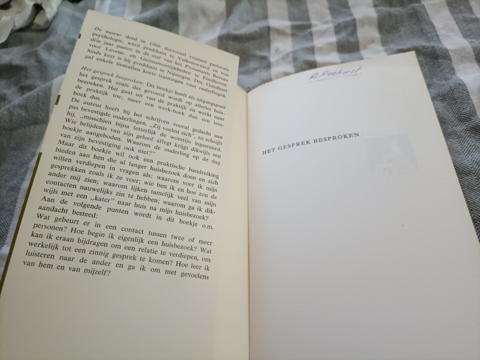 Het gesprek besproken - Praktische handreiking, Ophalen of Verzenden, Gelezen, Drs. G. L. Goedhart, Christendom | Protestants