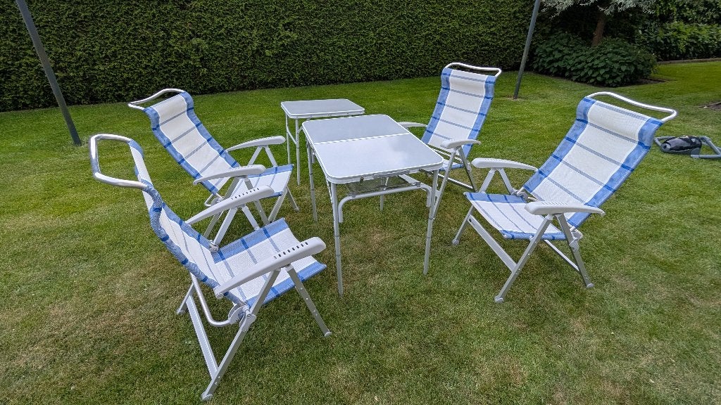 Dukdalf campingstoelen 4x, Ophalen, Zo goed als nieuw, Campingstoel