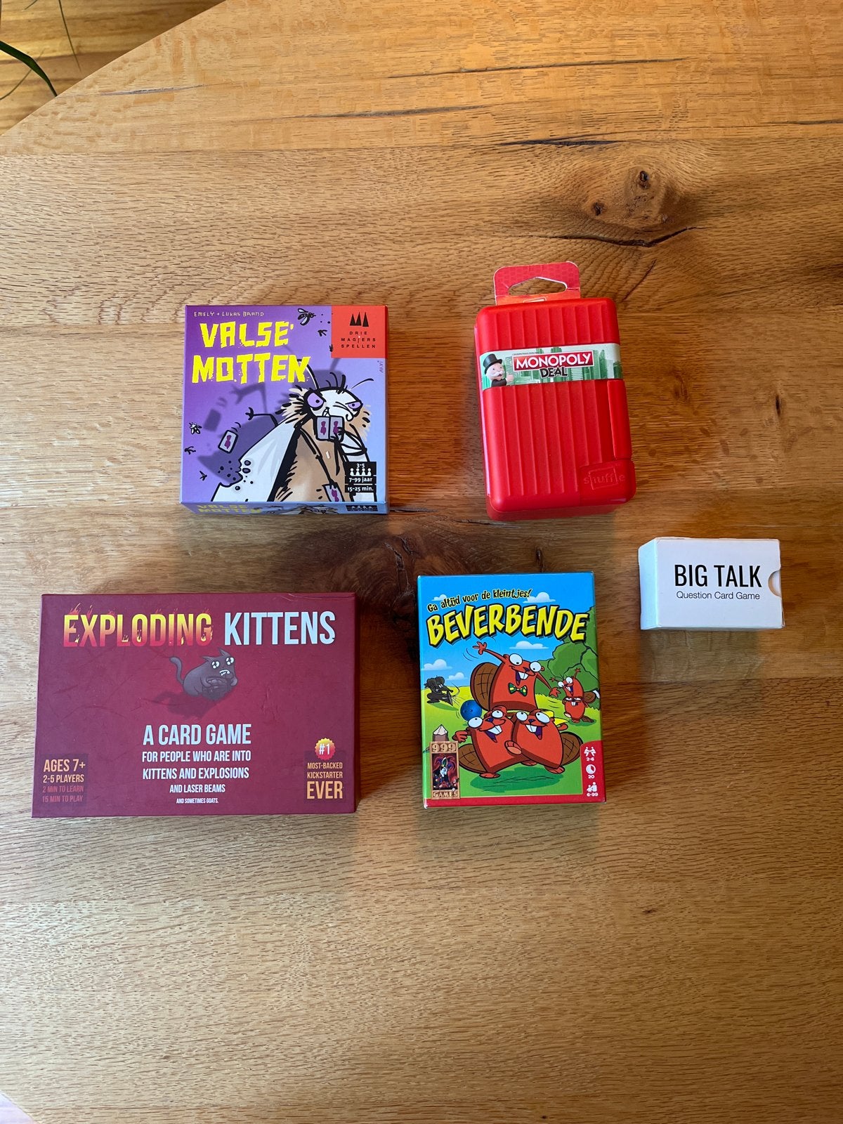 Monopoly Deal, Big Talk vragenspel, Vijf spelers of meer, Ophalen of Verzenden, Zo goed als nieuw
