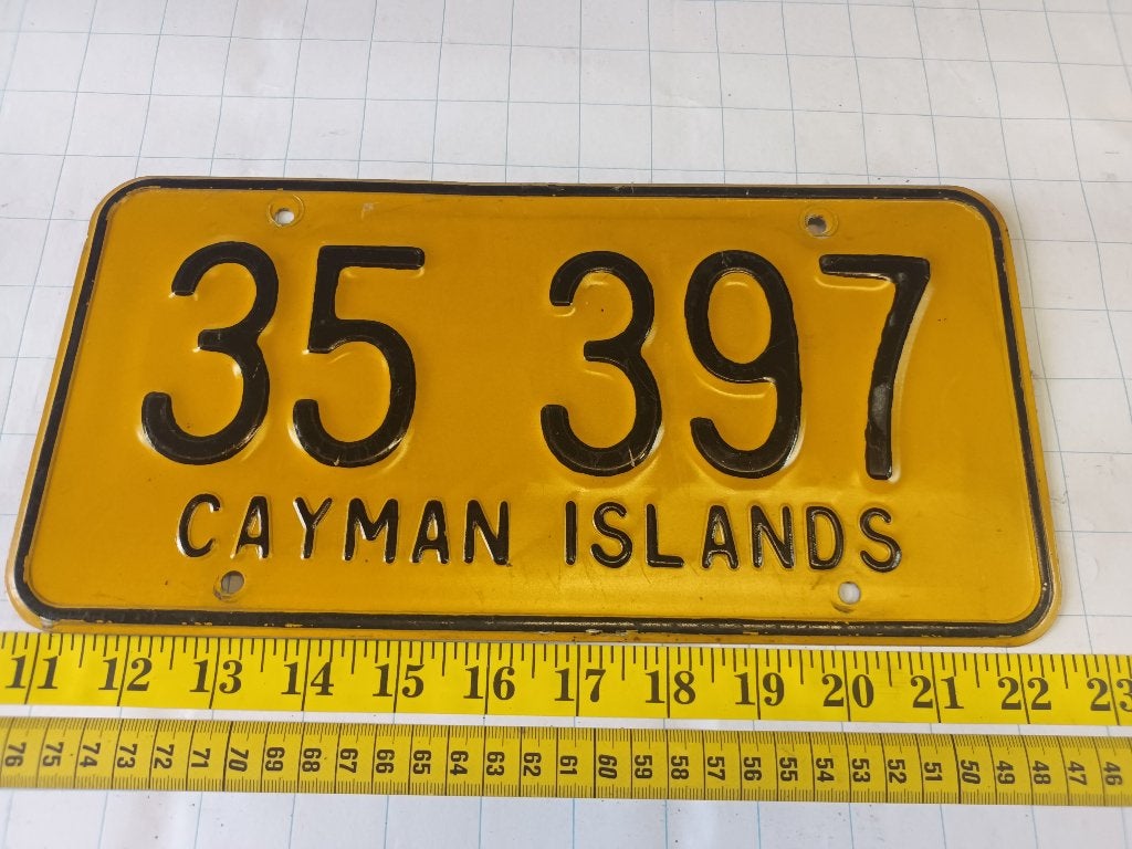 License plate Cayman Islands, Ophalen of Verzenden, Gebruikt, Auto's