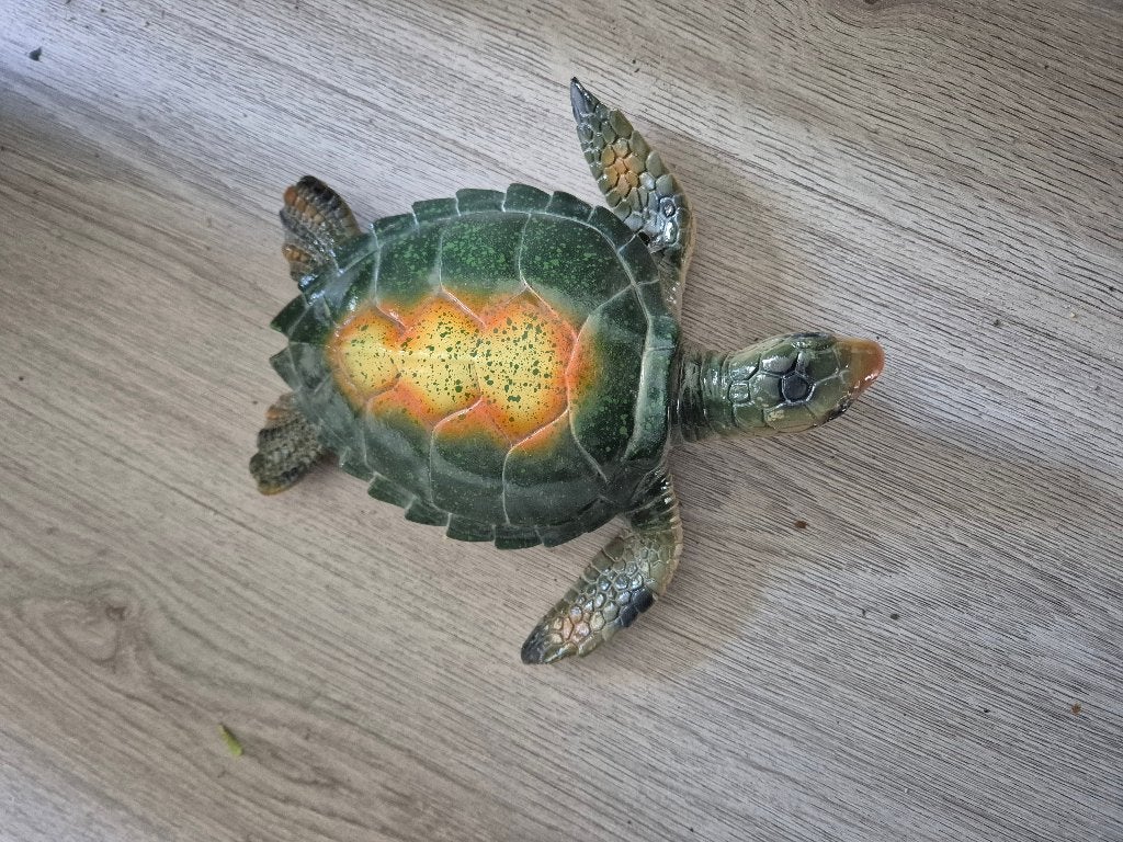 schilpad beeld groen, Verzamelen, Ophalen of Verzenden, Nieuw, Dier