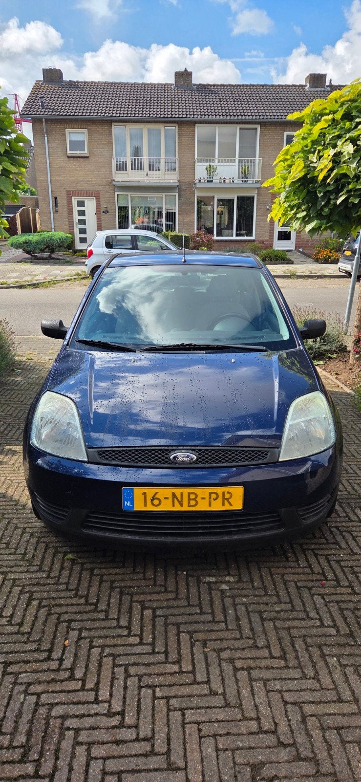 Ford Fiësta 1.25 16V 3DR 2003 Blauw, Auto's, Voorwielaandrijving, 1242 cc, 4 cilinders, Origineel Nederlands