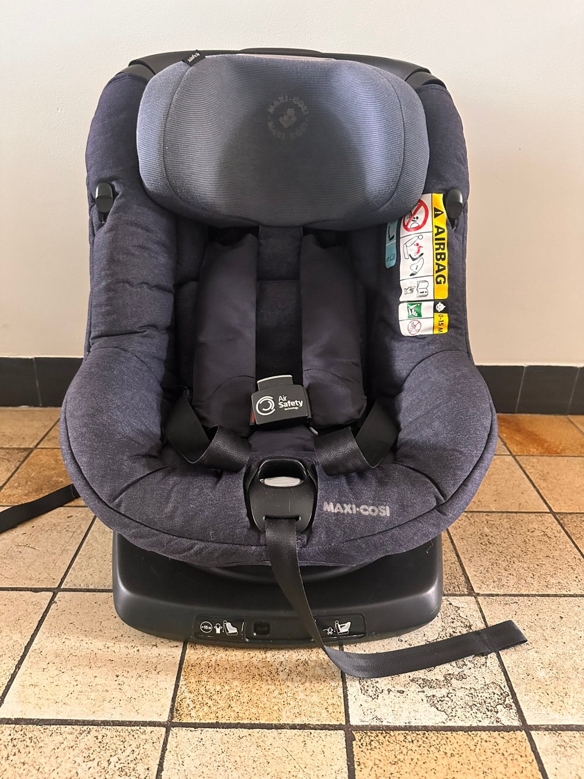 Autostoel maxi cosi axissfix air blauw, Ophalen, 0 t/m 18 kg, Zo goed als nieuw, Isofix