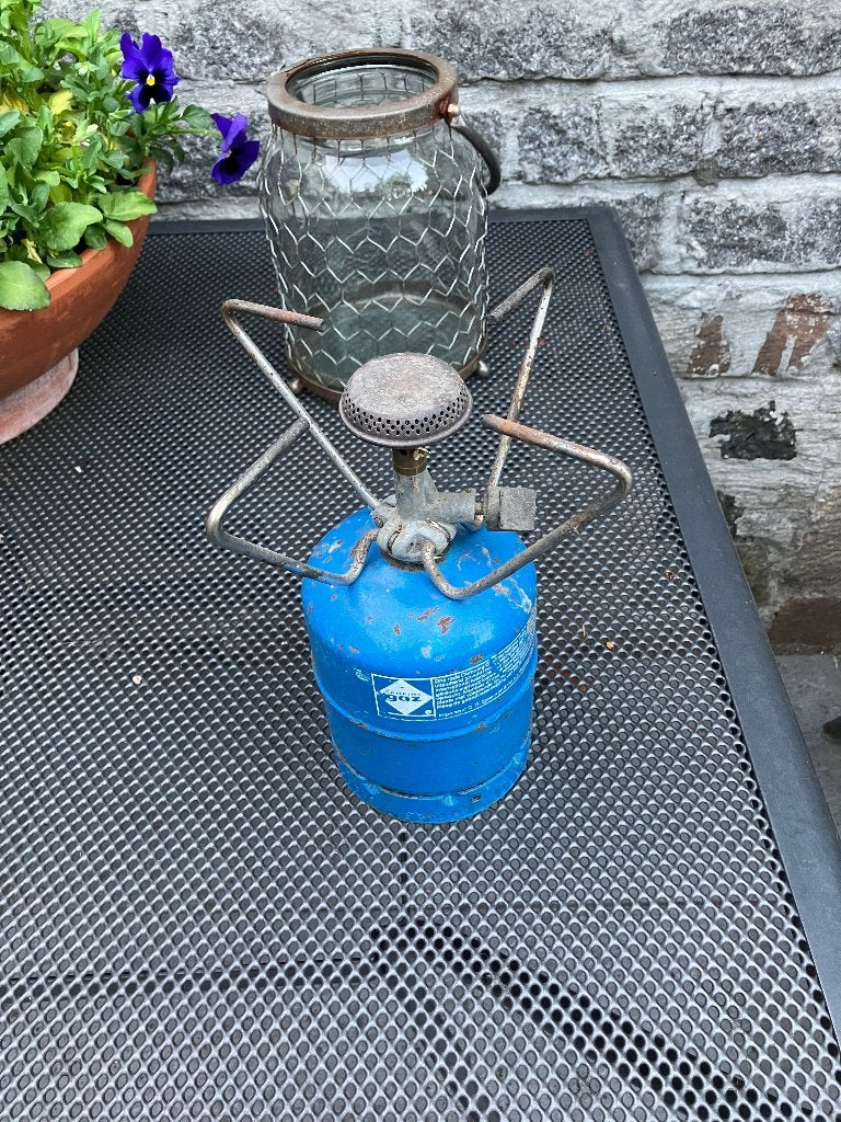 lege gasfles 901 met 1 pits gasbrander, hervulbaar, Ophalen, Zo goed als nieuw
