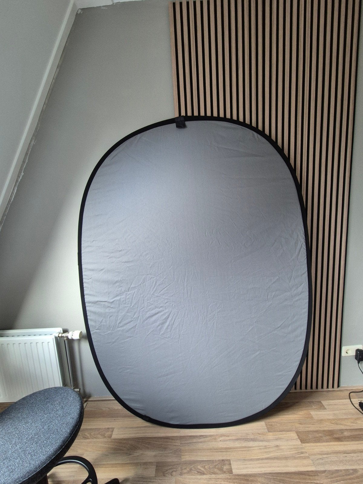 Bresser 150x200cm Inklapbare foto Achtergrond Groen/Grijs, Audio, Tv en Foto, Inclusief draagtas, Nieuw, Bresser, Ophalen of Verzenden