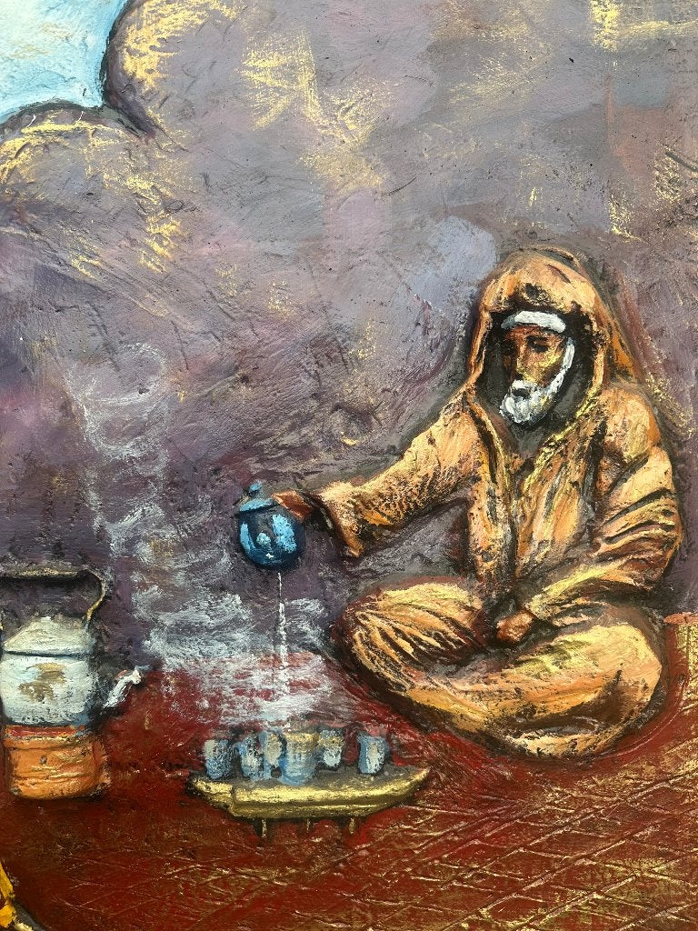 Mooi Marokkaans schilderij, Ophalen of Verzenden, Zo goed als nieuw