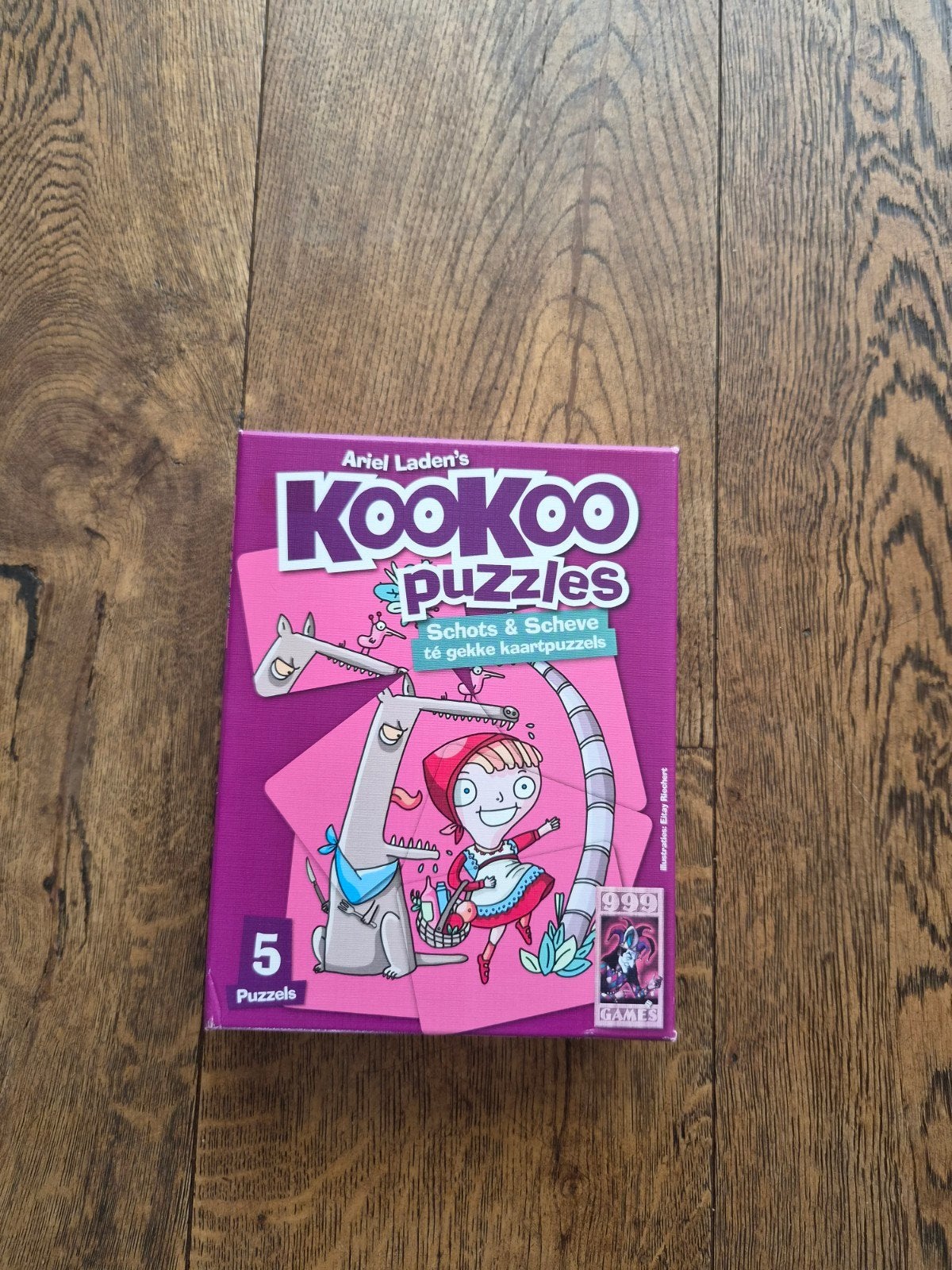 Kookoo 5 schots en scheve puzzels., Een of twee spelers, Ophalen of Verzenden, Zo goed als nieuw