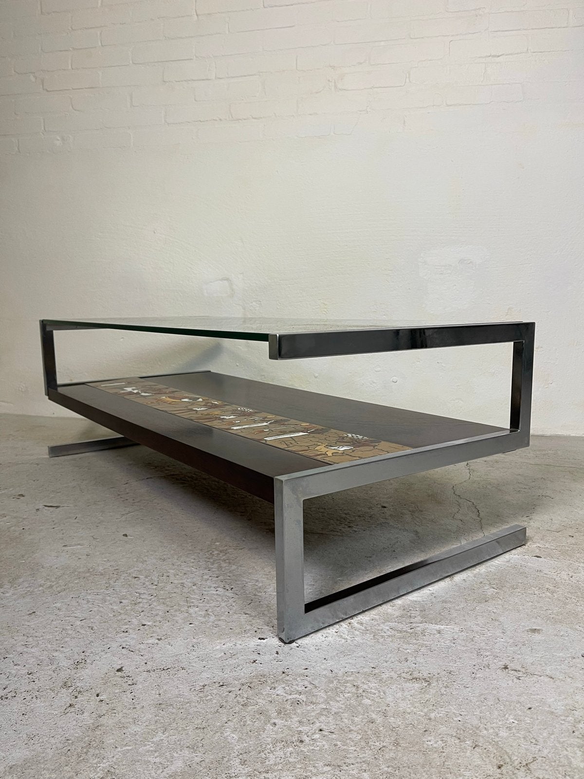 Vintage Belarti salontafel retro Artdeco tafel Adri, Ophalen, Gebruikt, Geen, Vintage