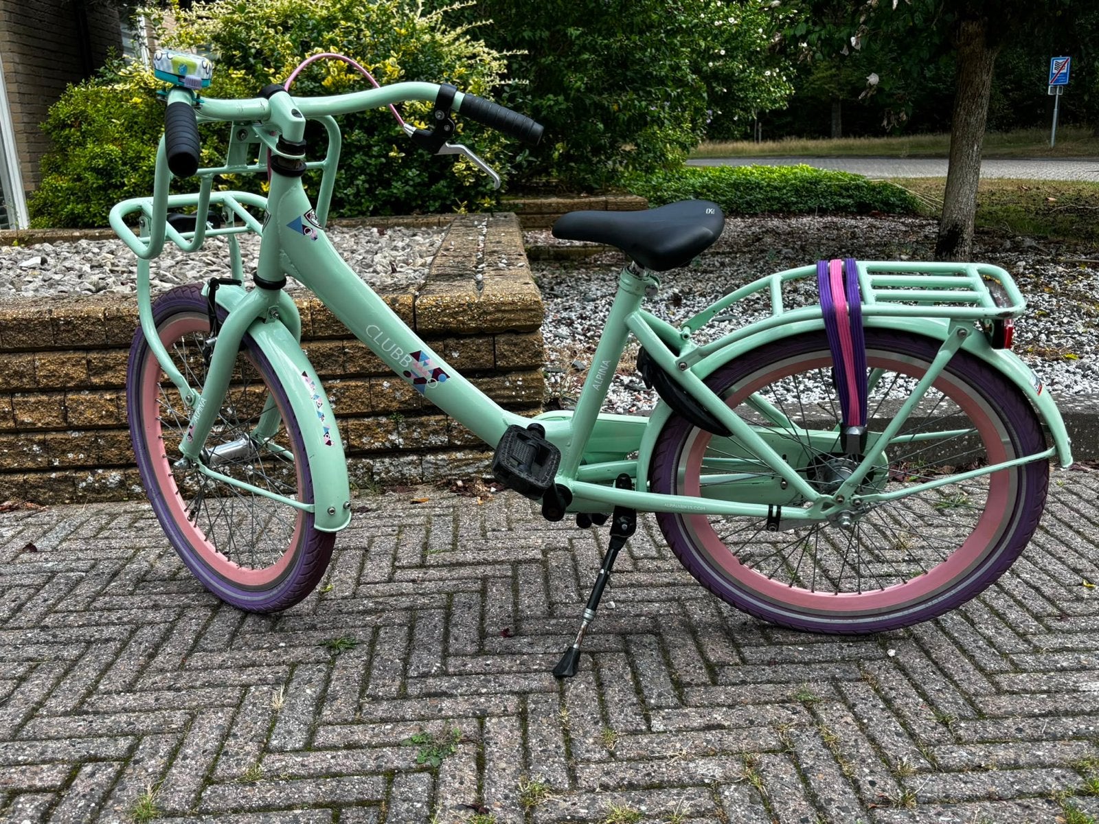 Leuke 20 inch meisjesfiets met voordrager, Fietsen en Brommers, Fietsen | Kinderfietsjes, Ophalen, Gebruikt, 20 inch of meer