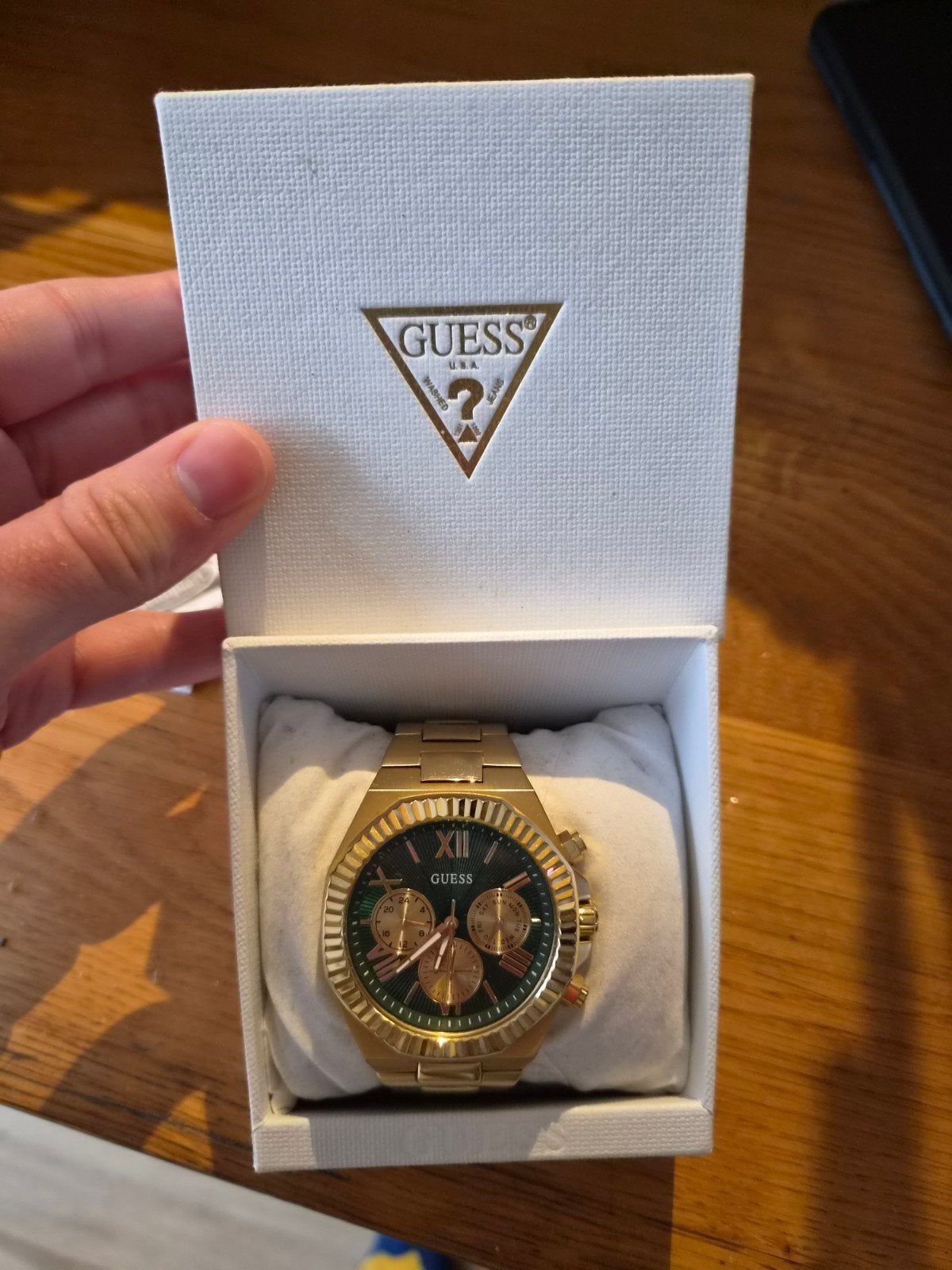 Guess horloge, Ophalen of Verzenden, Zo goed als nieuw, Staal, Overige merken