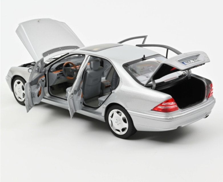 Mercedes Benz S600 1998 Zilver SCHAAL 1/18 Norev ref: 183810, Verzenden, Nieuw, Auto, Norev