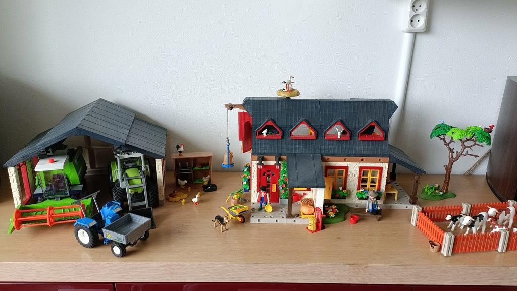 Playmobil mega boerderij 4055, Ophalen of Verzenden, Gebruikt, Complete set
