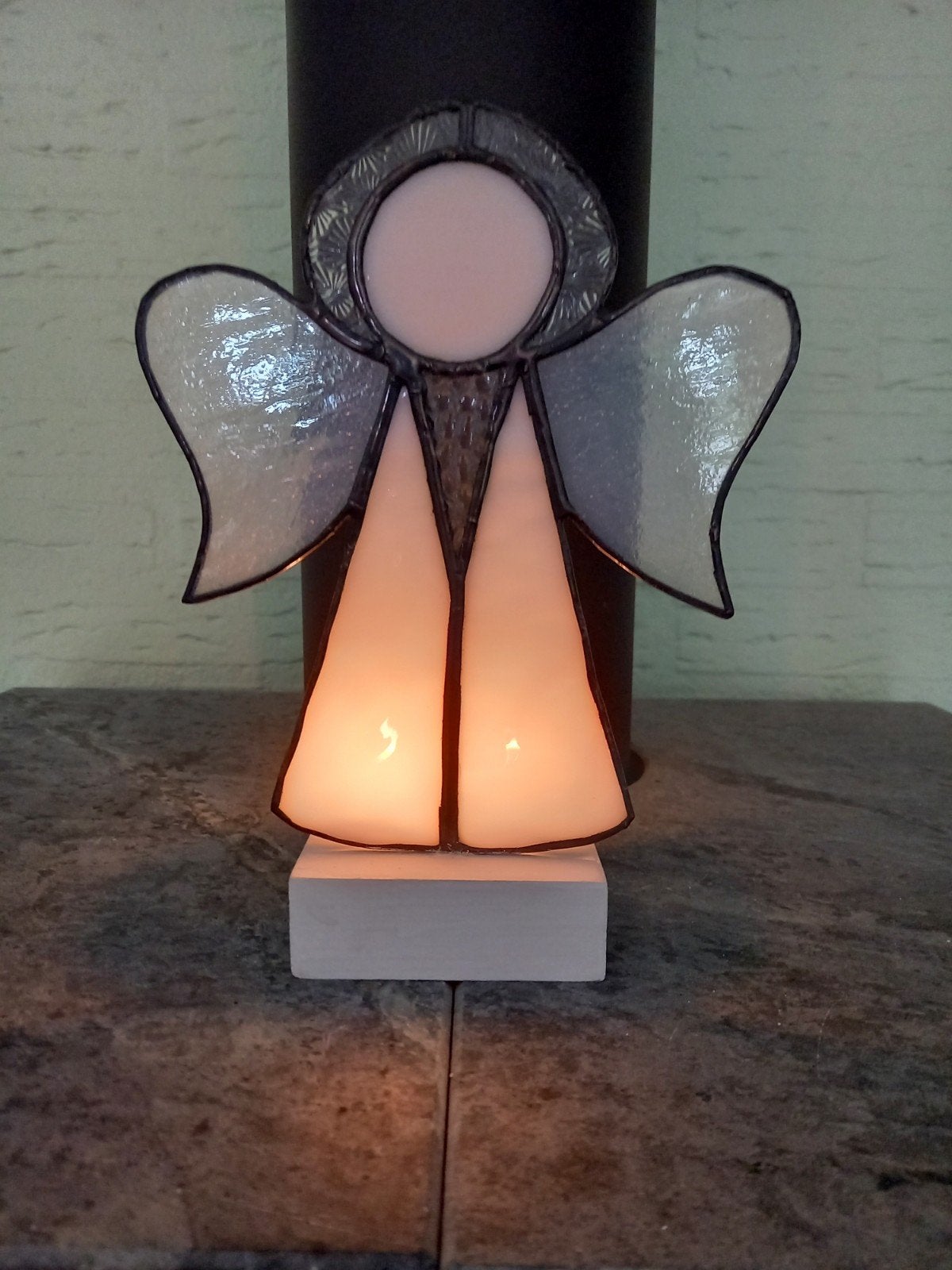 een kerstengel van glas. Gemaakt in eigen atelier., Ophalen of Verzenden, Nieuw