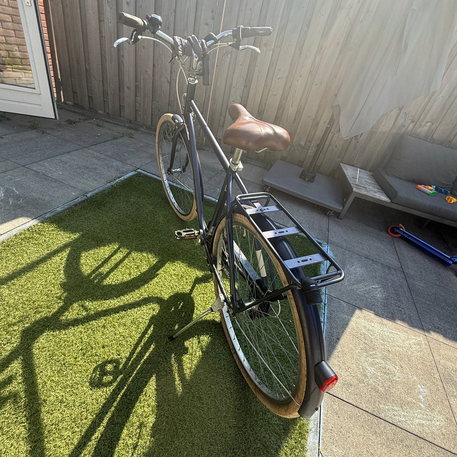 Decathlon Elops 520 Herenfiets - Comfortabel en Robuust, Gebruikt, Velgrem, Versnellingen, 53 tot 57 cm