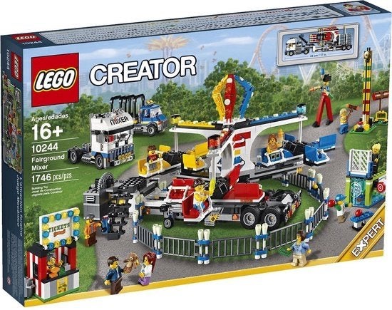 Lego Creator Expert 10244 Kermisattractie Fairground Mixer, Lego, Nieuw, Ophalen of Verzenden, Complete set