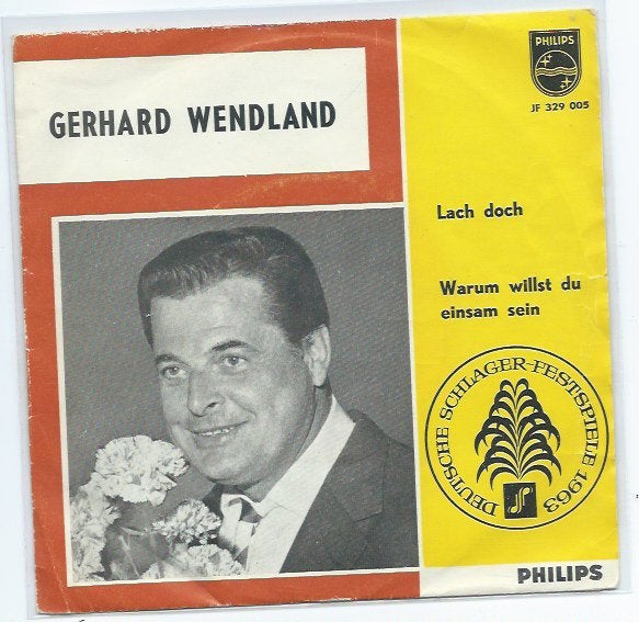 Gerhard Wendland- Lach Doch, 7 inch, Ophalen of Verzenden, Zo goed als nieuw, Beschermende buitenhoes