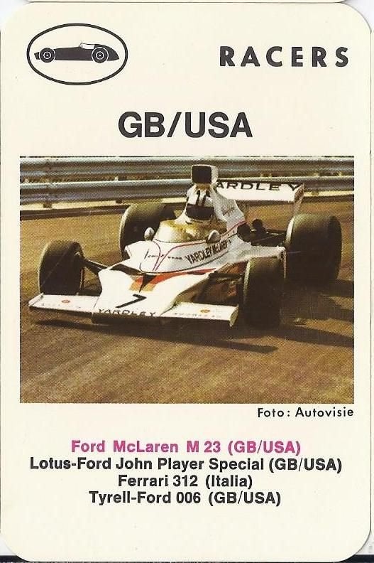 A640 autokaartje ford mclaren m23, Verzenden, Zo goed als nieuw, Auto's