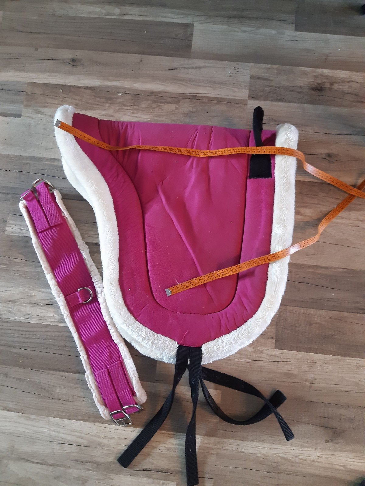 barebackpad, Dieren en Toebehoren, Ophalen of Verzenden, Zo goed als nieuw, Roze, Zadeldekje