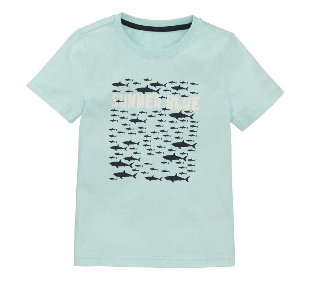 Hema munt kleur jongens t-shirt shirt Haaien maat 146-152, Nieuw, Ophalen of Verzenden, Shirt of Longsleeve, Hema