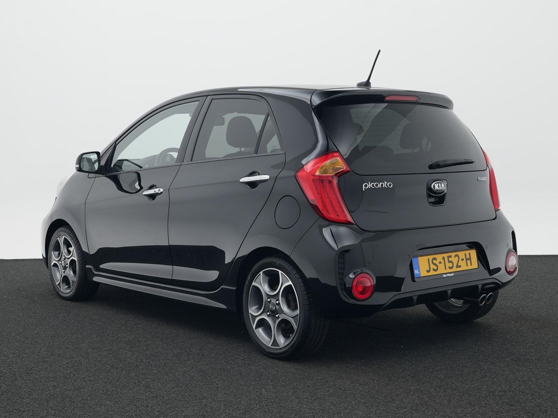 Kia Picanto 1.2 CVVT SportsLine Navigator | Camera | Cruise, 12 maanden, Gebruikt, 4 cilinders, Zwart