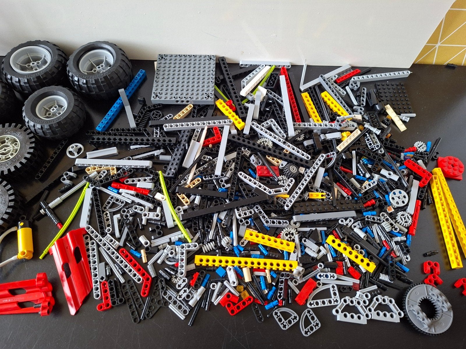 Lego technic 8436 en john deere, Ophalen of Verzenden, Gebruikt