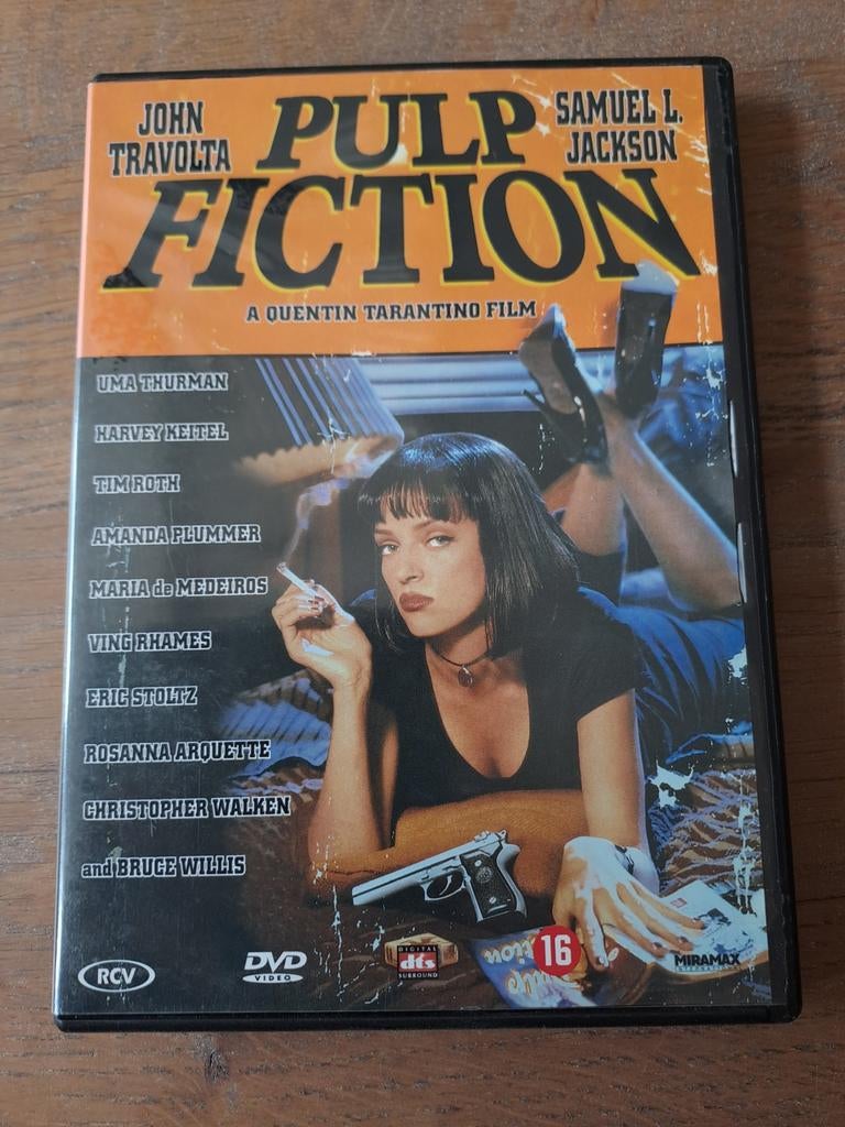 dvd, Pulp Fiction - Quentin Tarantino Film, Vanaf 16 jaar, Ophalen of Verzenden, Zo goed als nieuw, Maffia en Misdaad
