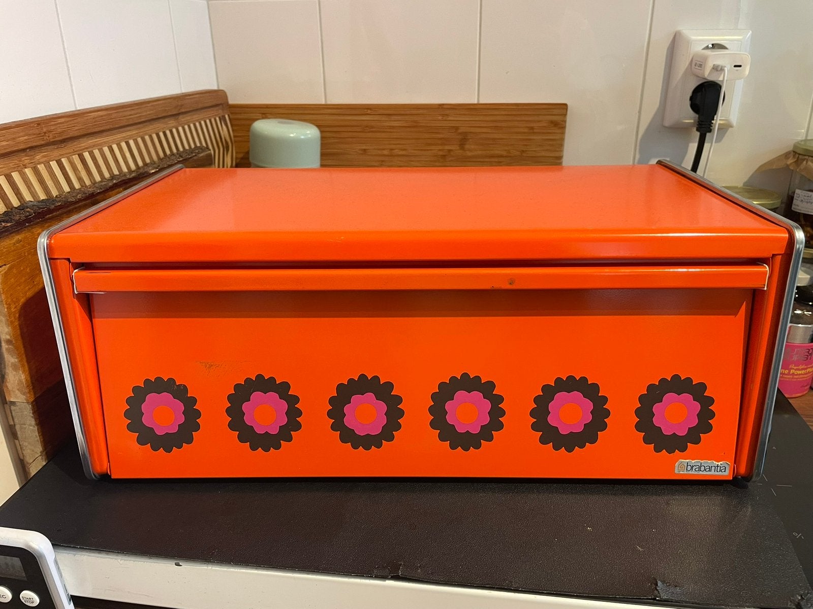 Vintage Brabantia broodtrommel 'Patrice' in goede staat, Verzamelen, Retro, Ophalen of Verzenden, Huis en Inrichting