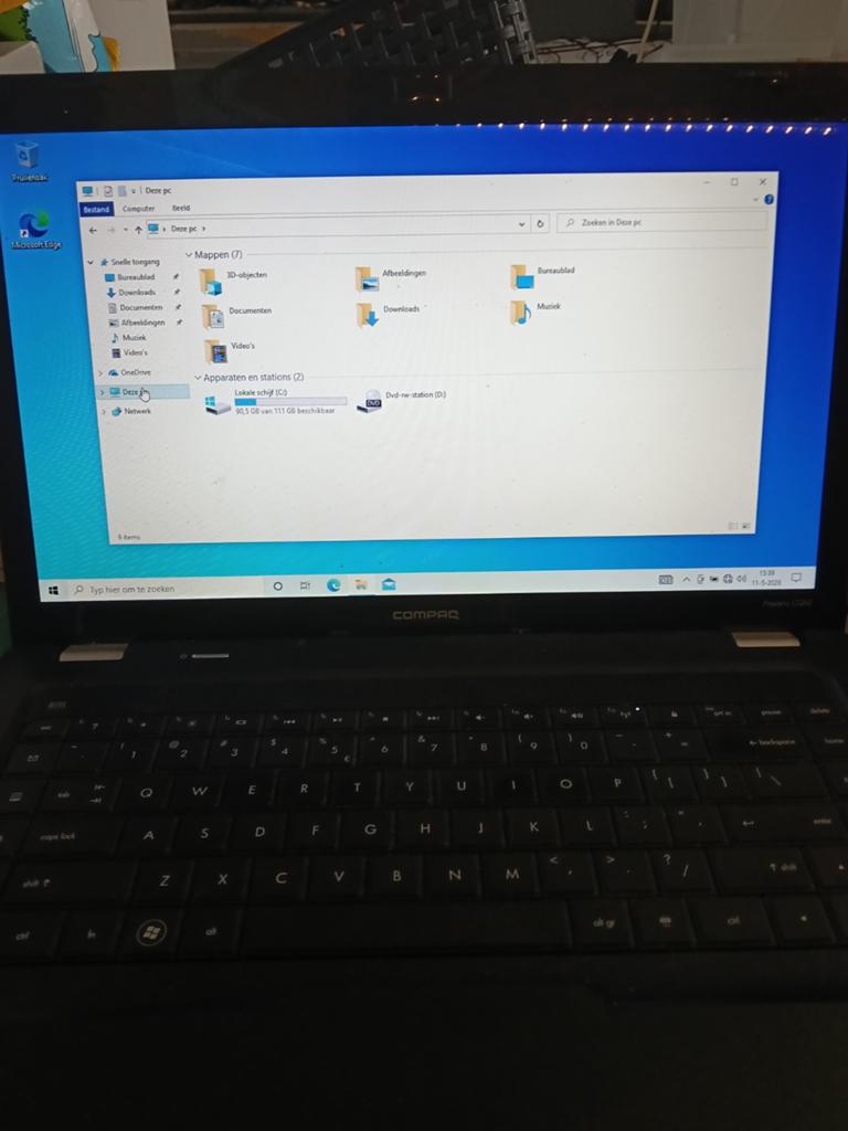 Laptop compaq presario cq62 128 gb ssd windiws10, Ophalen, 2 tot 3 Ghz, SSD