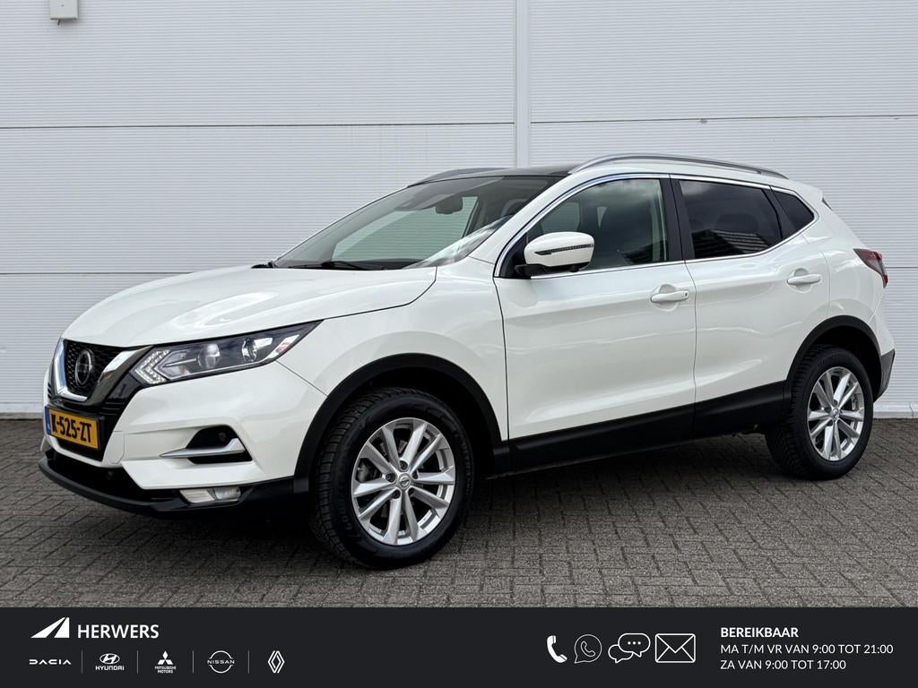 Nissan Qashqai 1.3 DIG-T Design Edition / Trekhaak ( 1300 kg, Voorwielaandrijving, Gebruikt, 4 cilinders, Wit