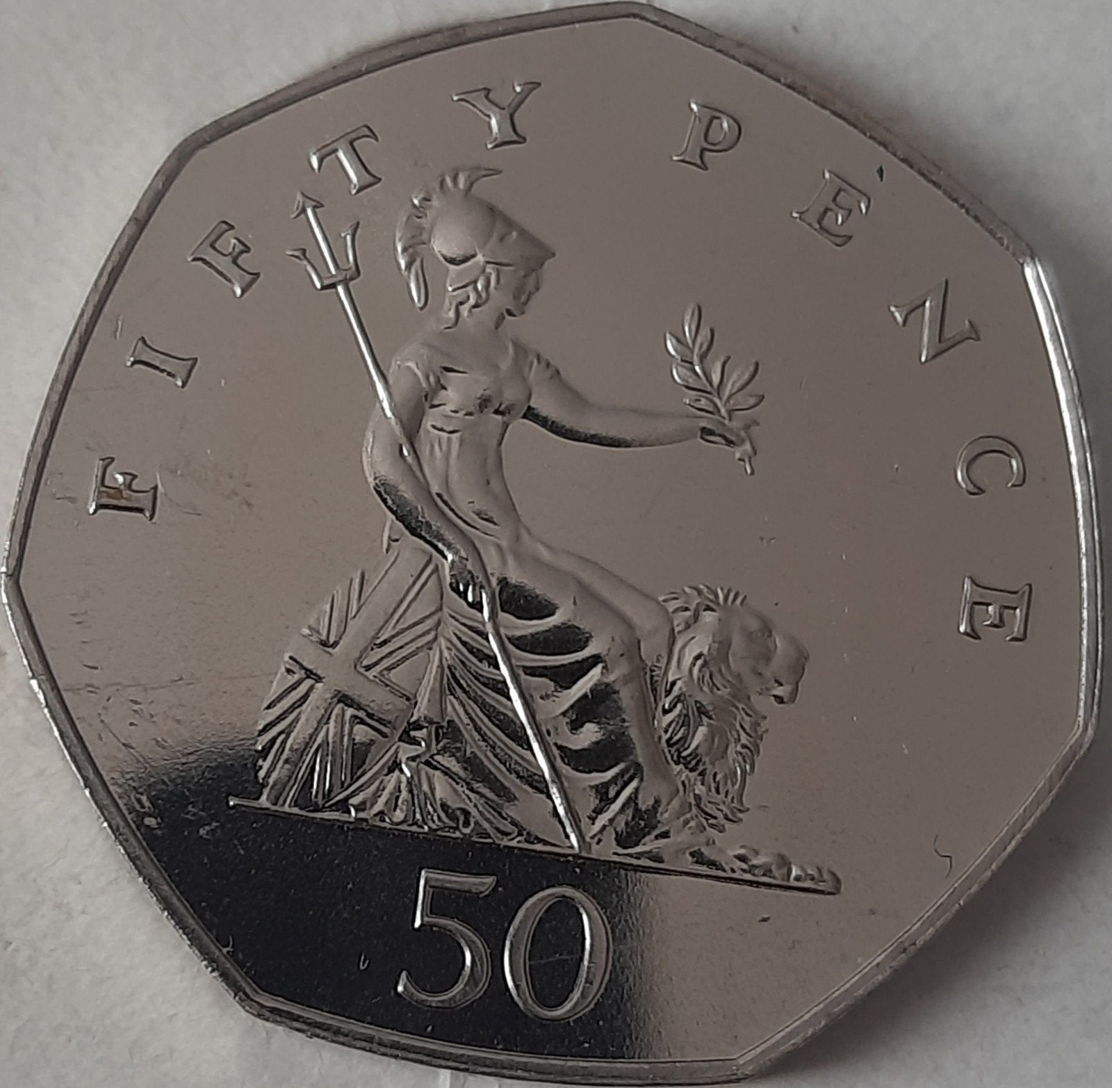 Verenigd Koninkrijk 50 pence 1993 Oplage: 56.900., Ophalen of Verzenden, Overige landen, Losse munt