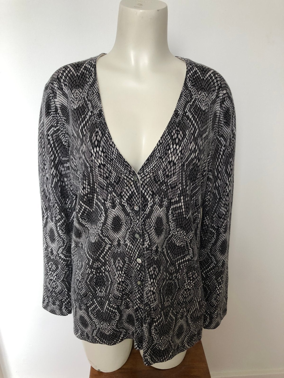 Gerry weber snake slangenprint vestje dun grijs 44 met wol, Maat 42/44 (L), Ophalen of Verzenden, Zo goed als nieuw, X