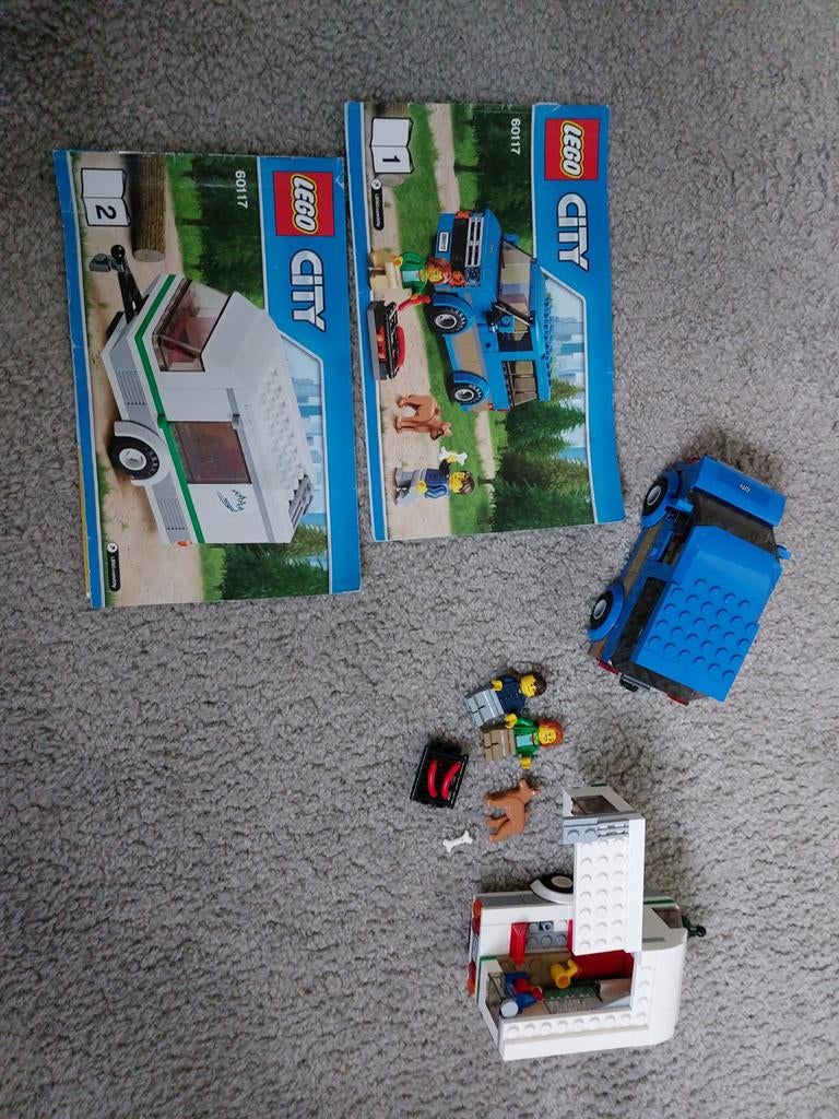 Lego City Caravan 60117 compleet met boekjes, Ophalen of Verzenden, Zo goed als nieuw