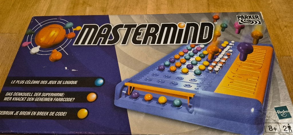Mastermind bordspel - Klassiek logicaspel, Een of twee spelers, Ophalen of Verzenden, Gebruikt, Parker
