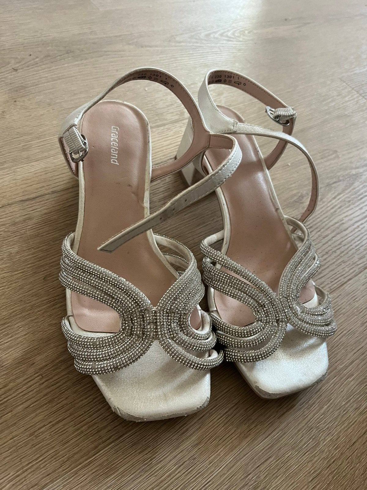 Glitterhakjes, Zwart, Gedragen, Sandalen of Muiltjes, Ophalen of Verzenden