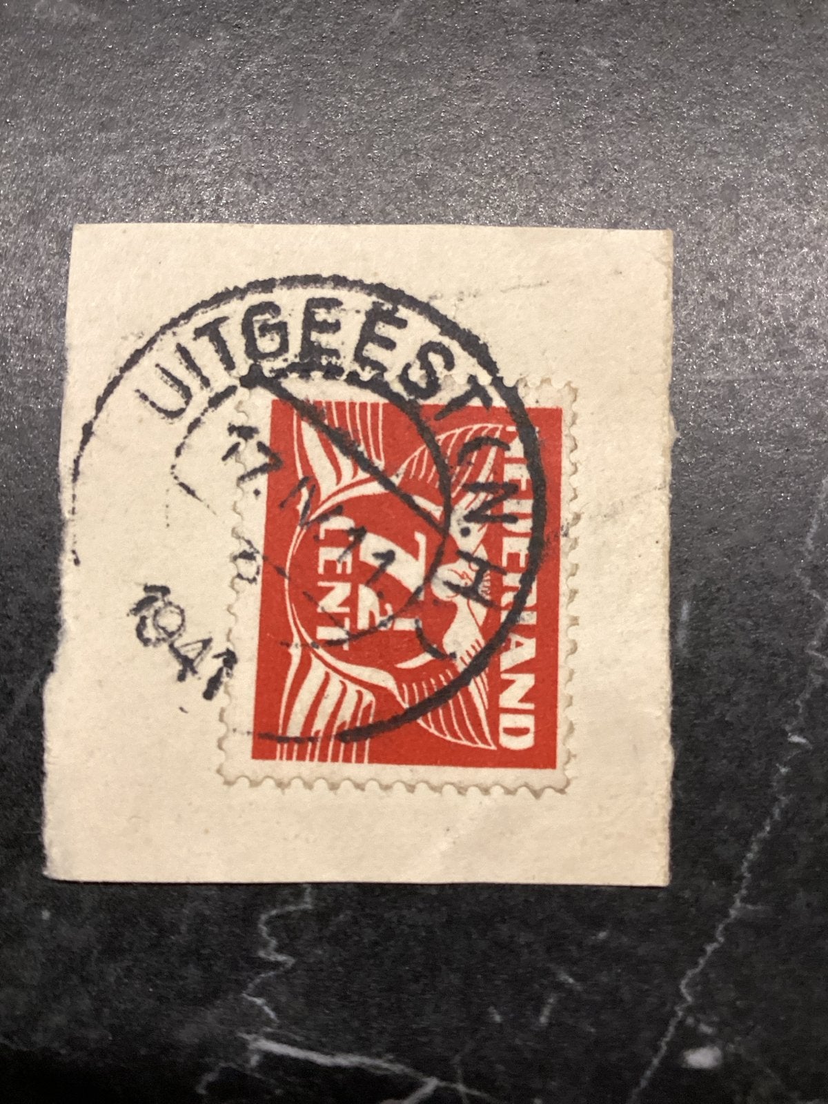 Nederlandse postzegel 1941, 2 1/2 cent, Uitgeest, Ophalen of Verzenden, Na 1940, Gestempeld