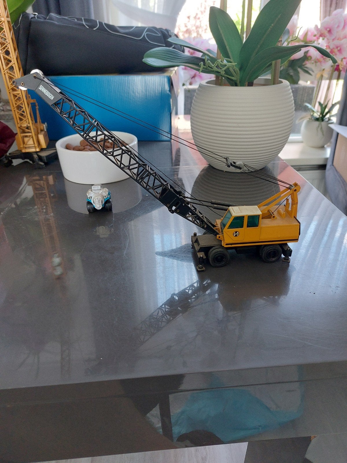 Sennebogen kraan miniatuur model, Ophalen of Verzenden, Zo goed als nieuw