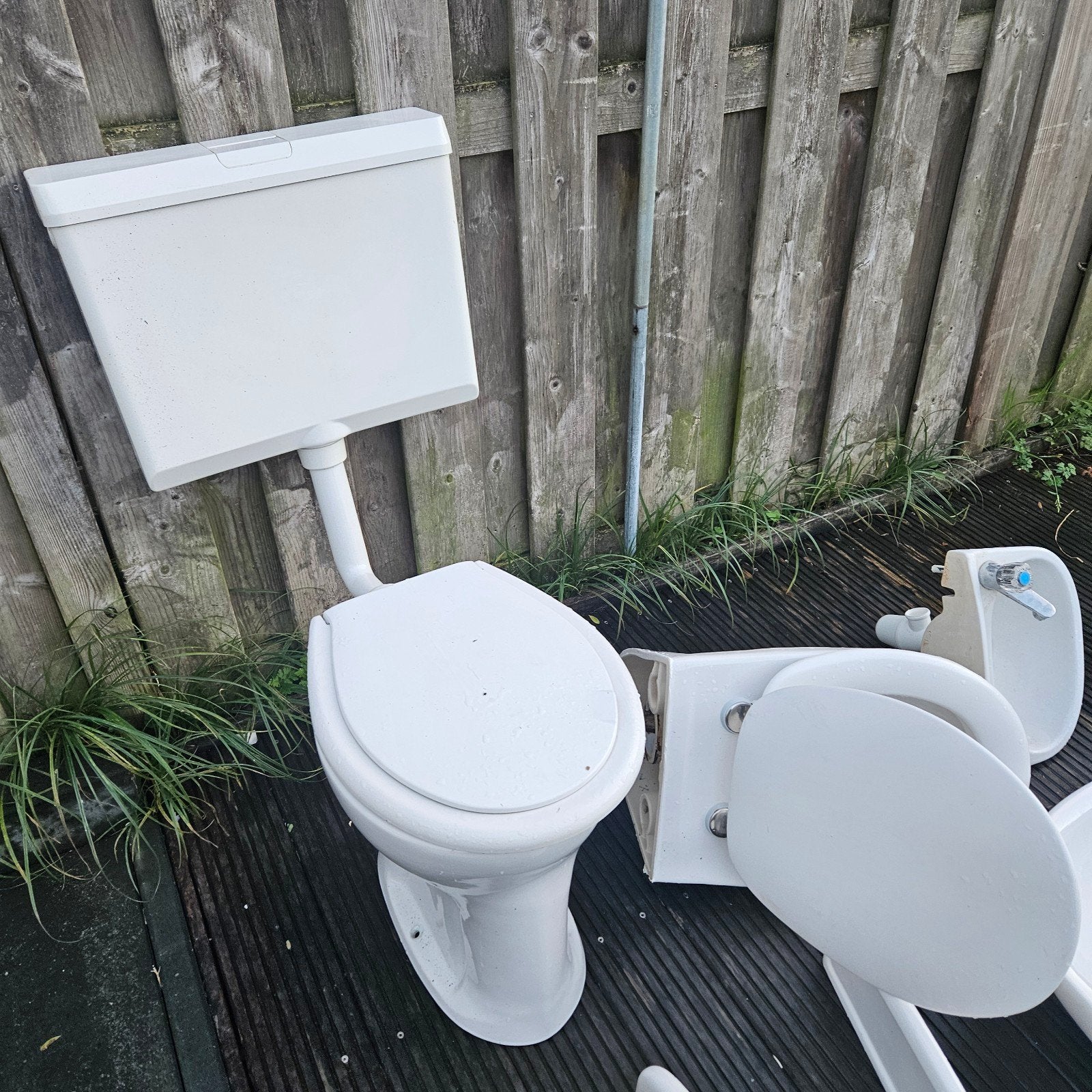 Toilet, wastafel en bidet - complete set, Doe-het-zelf en Verbouw, Ophalen, Gebruikt, Toilet