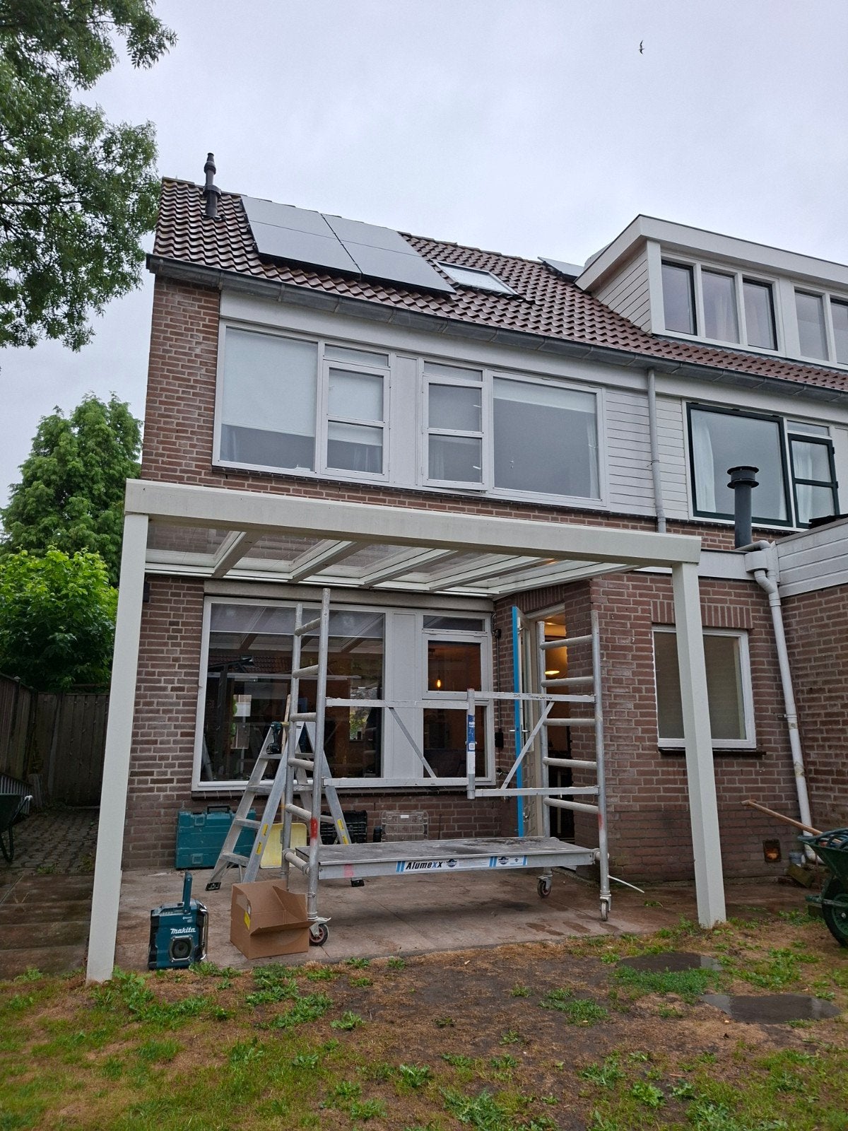 Serre met schuifwand, verlichting en zonwering, Ophalen, Gebruikt, Serre