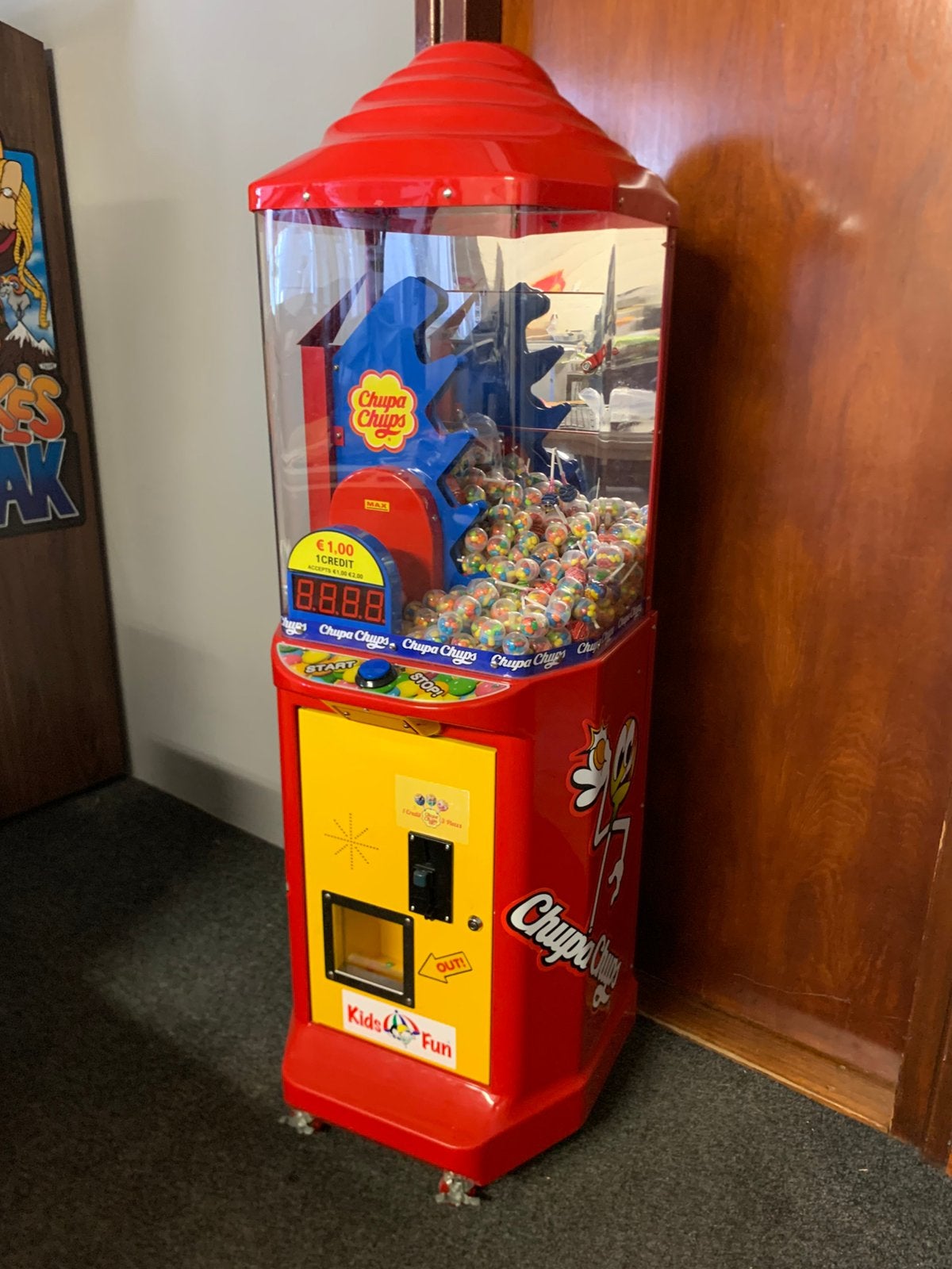Chupa Chups-automaat (vending), Ophalen, Zo goed als nieuw