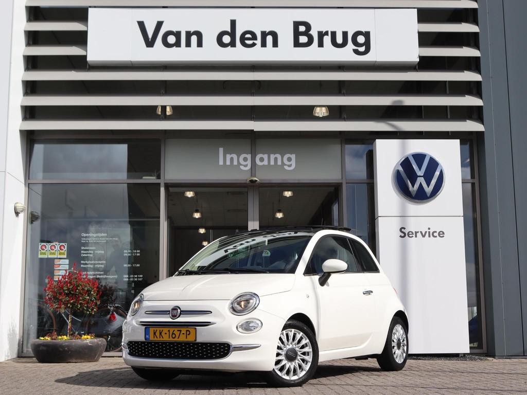 Fiat 500 0.9 80 pk TwinAir Turbo Lounge | Schuif/Kantel dak, Voorwielaandrijving, Gebruikt, Handgeschakeld, 26 km/l