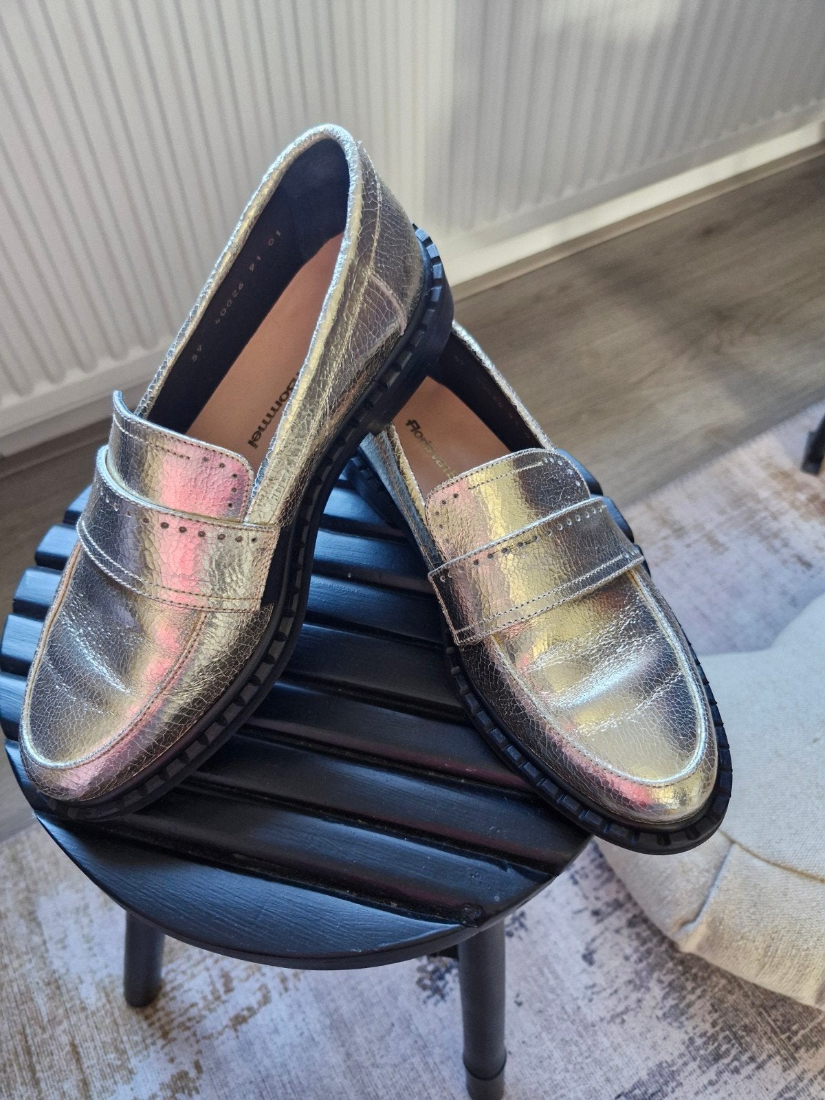 Floris van Bommel Loafers Goud Maat 39, Overige kleuren, Instappers, Floris van Bommel, Ophalen of Verzenden