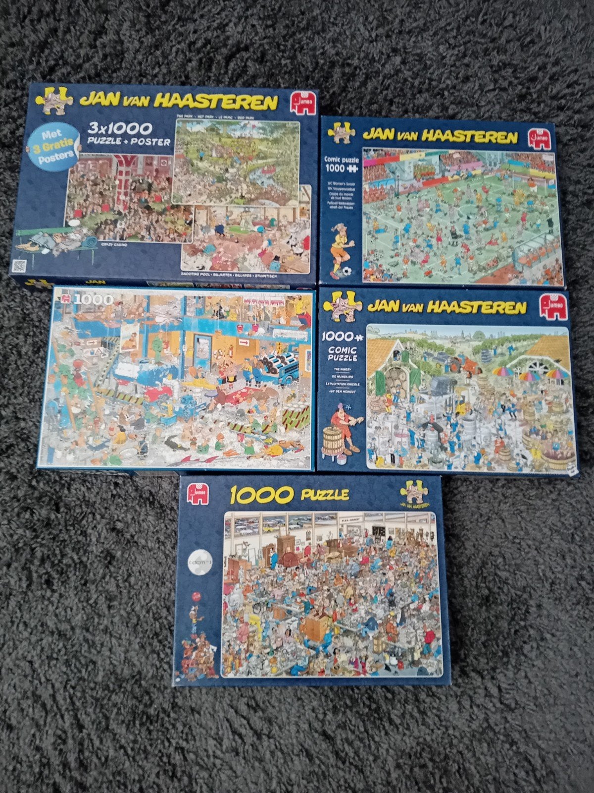 Diverse Jan van Haasteren puzzels te koop of ruilen, Ophalen of Verzenden, 500 t/m 1500 stukjes