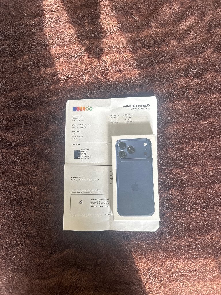 iPhone 17 Pro Max 256GB Deep Blue met bon en garantie, Telecommunicatie, 256 GB, Blauw, Nieuw, Ophalen of Verzenden