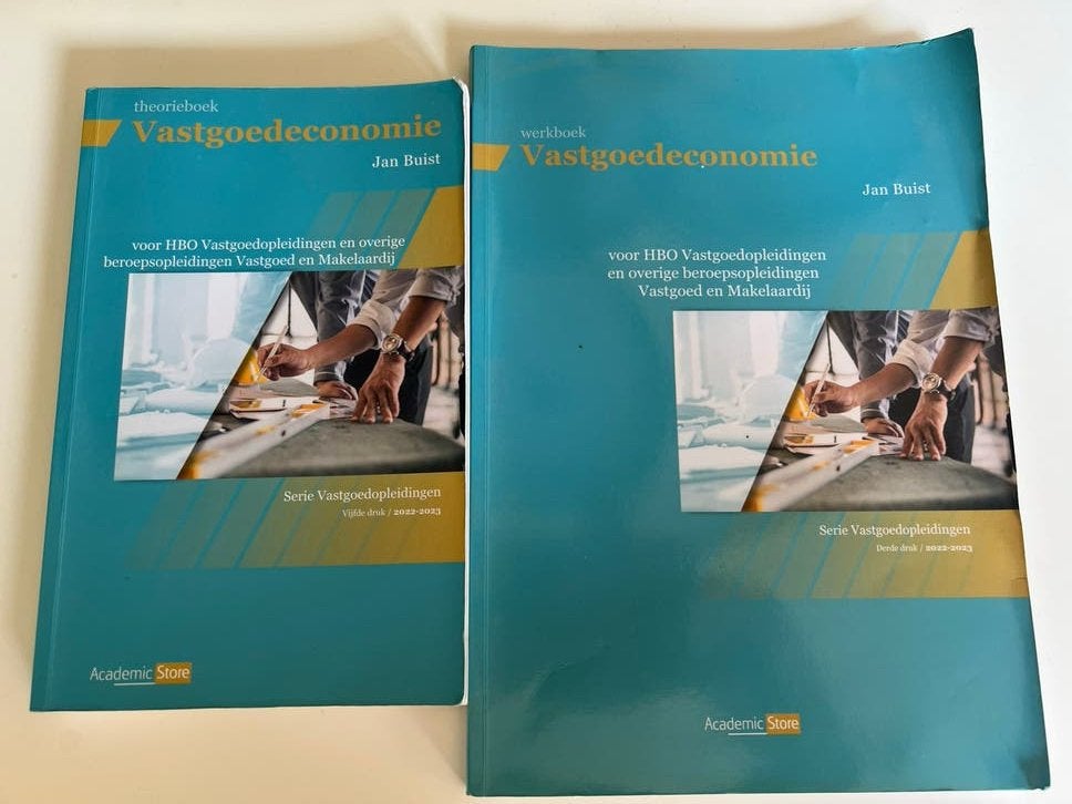 Vastgoedeconomie theorieboek en werkboek (HBO), Ophalen of Verzenden, Gamma, Zo goed als nieuw, HBO