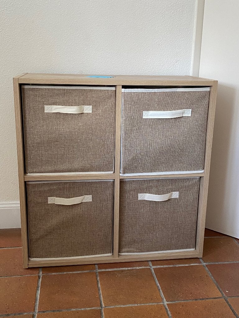 Kast met stoffen lades, Minder dan 50 cm, Gebruikt, Ophalen of Verzenden, Minder dan 100 cm